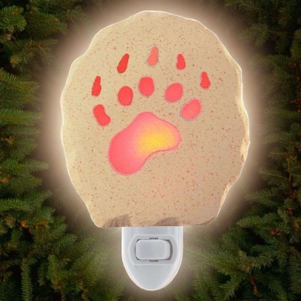 Bear Night Light - Red - Eclectic Treasures