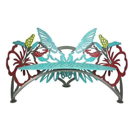 Hummingbird Bench by Cricket Forge - Eclectic Treasures