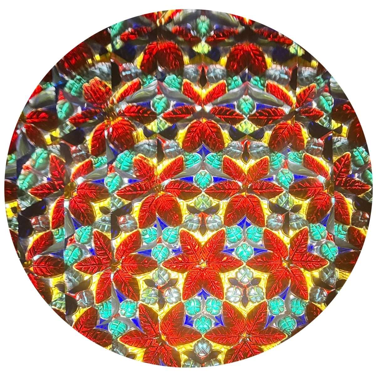 Wooden Kaleidoscope Ebony Eye with Two 3" Wheels 9" - Eclectic Treasures
