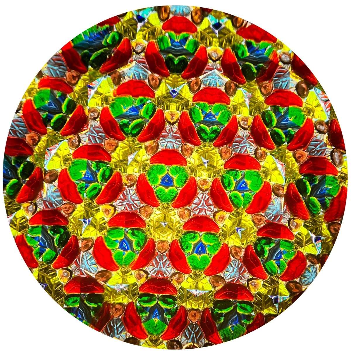 Wooden Kaleidoscope Ebony Eye with Two 3" Wheels 9" - Eclectic Treasures