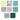 Collection of different textured paint samples labeled with color names.