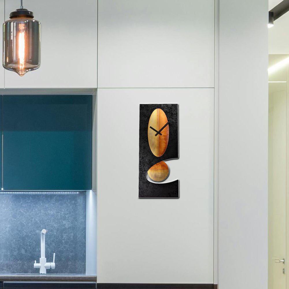 Pendulum Oval Wall Clock 4 Finishes – Leonie Lacouette – Eclectic Treasures