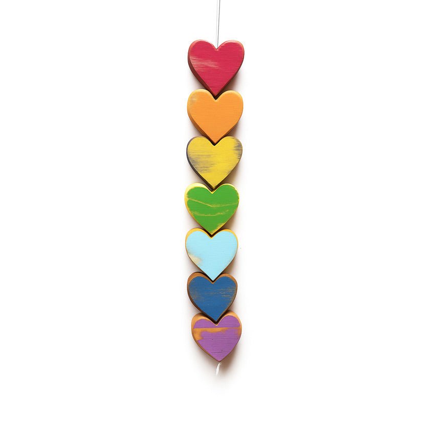 Rainbow Heartstrings - Dennehey Design Co. – Eclectic Treasures