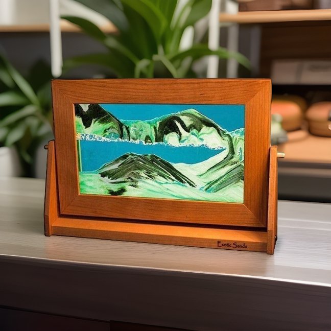 Falling Sand Art Picture Lg Turquoise Cherry – Exotic Sands – Eclectic ...