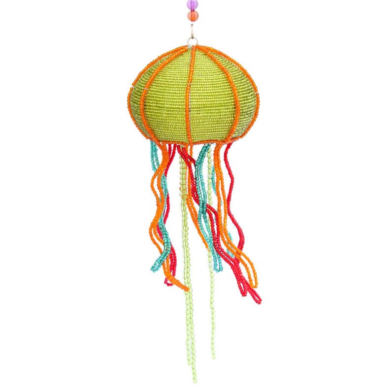 Glass Beaded Hanging Jellyfish - Eclectic Treasures – Eclectic Treasures