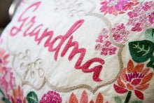 Grandma Love Letters Hand-Embroidered Pillow - Eclectic Treasures