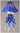 Blue Jellyfish Chandelier  USA Blown Glass - Eclectic Treasures