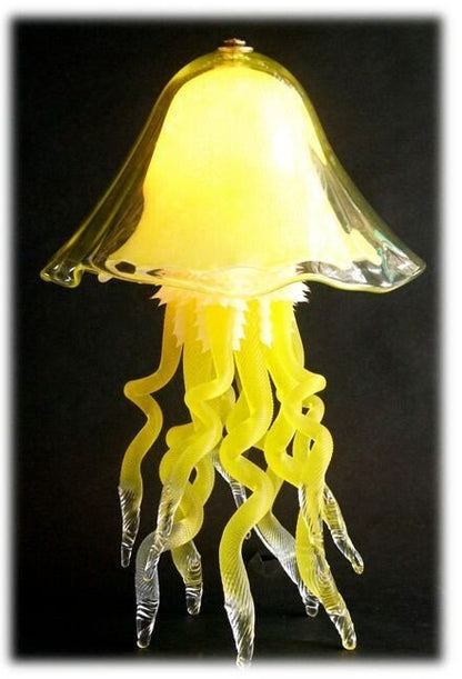 Jellyfish Table Lamp Double Dome Available In 12 Colors - Eclectic Treasures