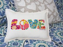 Love Letters Hand-Embroidered Pillow - Eclectic Treasures