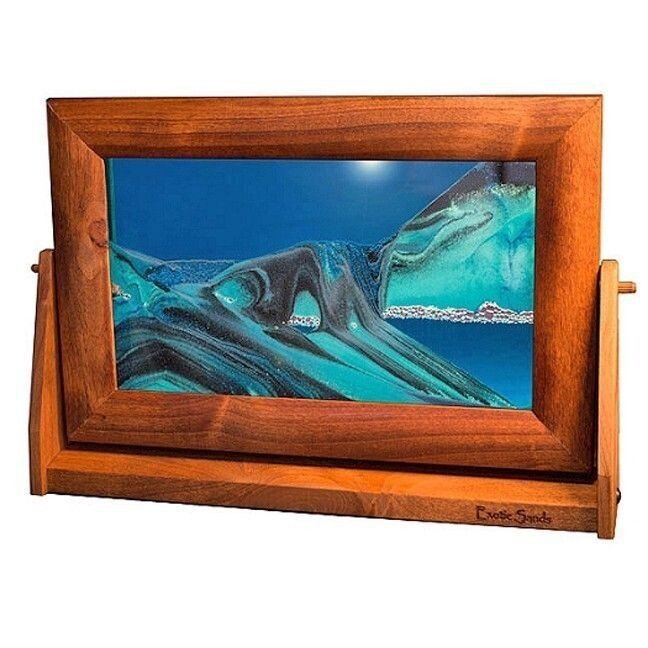 Moving Sand Pictures Ocean Blue Lg. - Eclectic Treasures