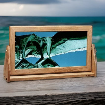 XX-Large Moving Sand Art Picture Summer Turquoise Cherry Frame